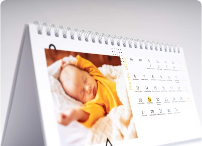 fotokalendarz biurkowy z personalizajcą